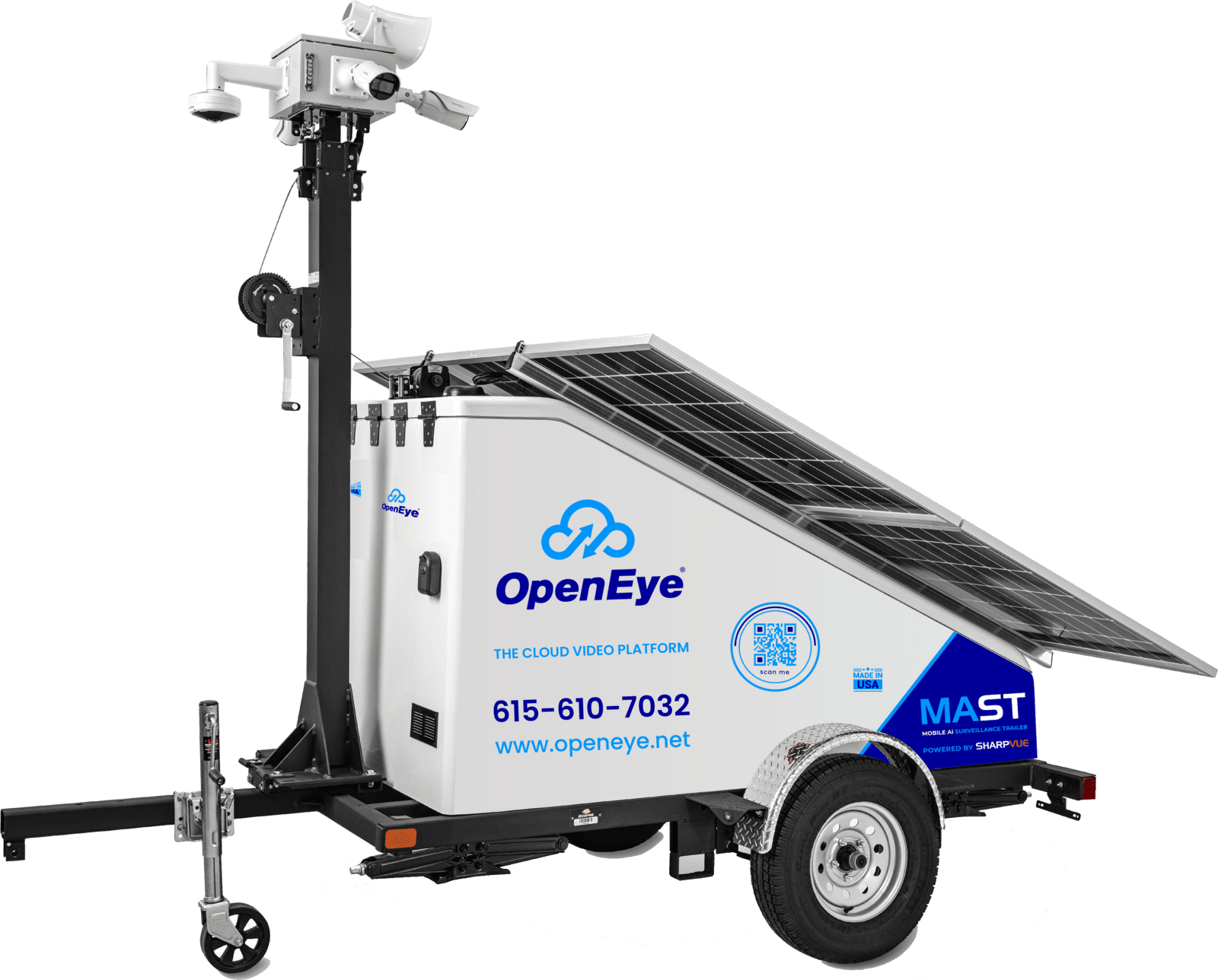 Mobile Security Trailer — OpenEye Integrated