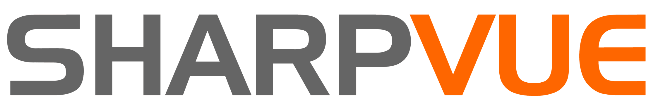 SHARPVUE wordmark — Full colour