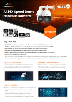 First page of AI 36X Speed Dome datasheet