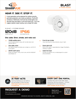 First page of BLAST flyer
