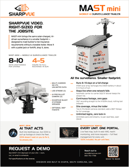 First page of MAST-mini flyer