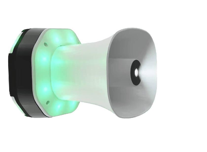 Sharpvue LED horn speaker for active deterrence