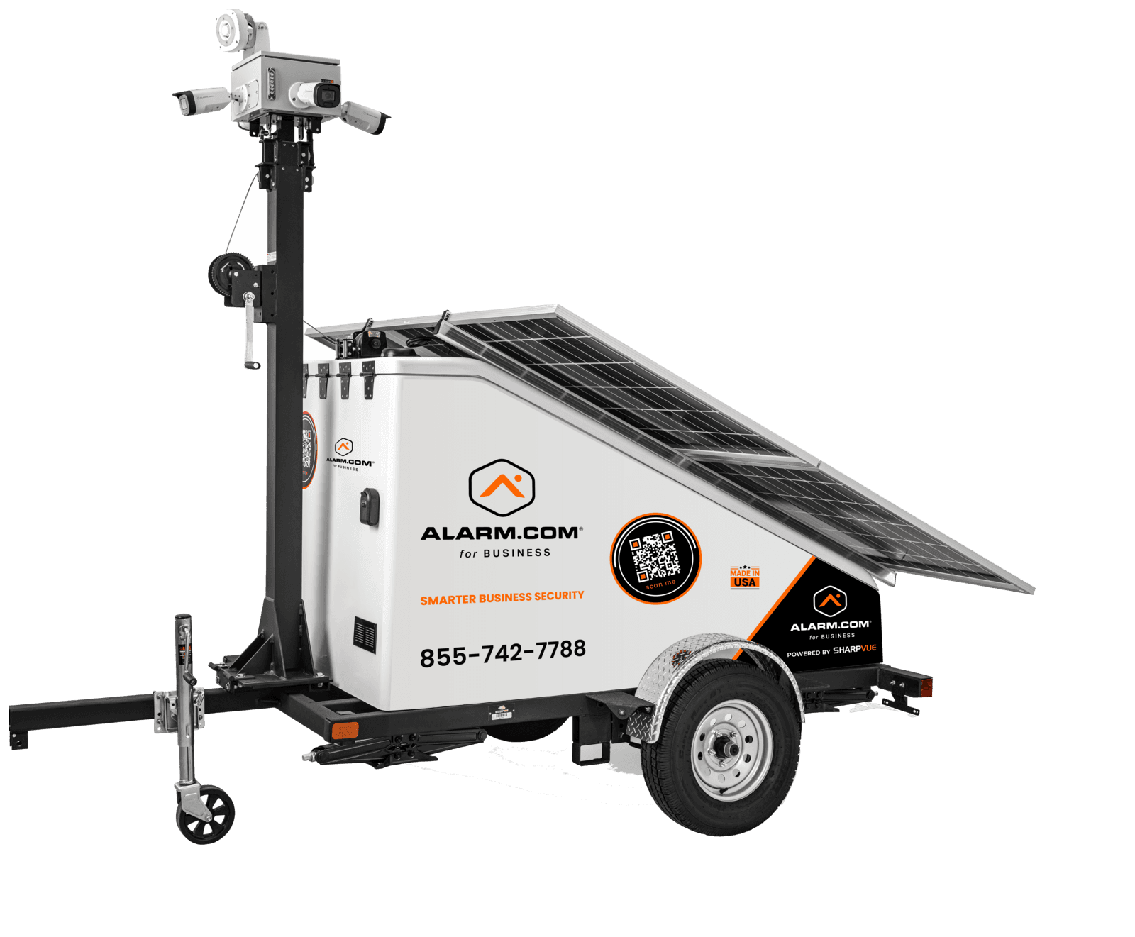 Mobile Security Trailer — Alarm.com Integrated